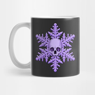 Goth Skull Snowflake Christmas Mug